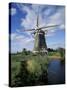 Windmill, Netherlands-David Barnes-Stretched Canvas