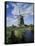 Windmill, Netherlands-David Barnes-Framed Stretched Canvas