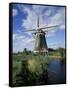 Windmill, Netherlands-David Barnes-Framed Stretched Canvas
