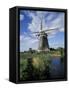 Windmill, Netherlands-David Barnes-Framed Stretched Canvas