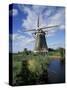 Windmill, Netherlands-David Barnes-Stretched Canvas