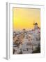 Windmill of Oia at Sunset, Santorini-neirfy-Framed Photographic Print