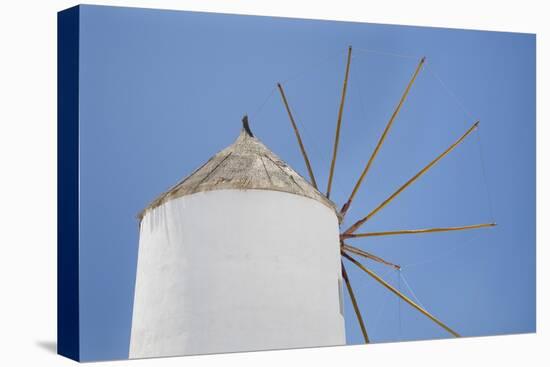 Windmill, Oia, Santorini, Cyclades, Aegean Sea, Greek Islands, Greece, Europe-Markus Lange-Stretched Canvas