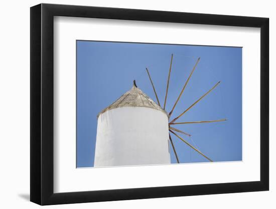 Windmill, Oia, Santorini, Cyclades, Aegean Sea, Greek Islands, Greece, Europe-Markus Lange-Framed Photographic Print