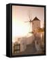 Windmill, Oia, Santorini, Cyclades Islands, Greek Islands, Greece, Europe-Angelo Cavalli-Framed Stretched Canvas
