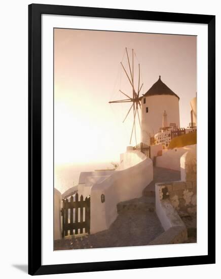 Windmill, Oia, Santorini, Cyclades Islands, Greek Islands, Greece, Europe-Angelo Cavalli-Framed Photographic Print