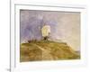 Windmill on a Hill, 19th Century-John Sell Cotman-Framed Giclee Print