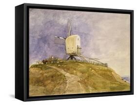 Windmill on a Hill, 19th Century-John Sell Cotman-Framed Stretched Canvas