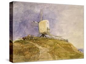 Windmill on a Hill, 19th Century-John Sell Cotman-Stretched Canvas