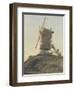 Windmill on a Knoll in a Landscape-Francois Louis Thomas Francia-Framed Giclee Print