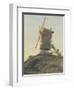 Windmill on a Knoll in a Landscape-Francois Louis Thomas Francia-Framed Giclee Print