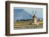 Windmill on Stagnone Lagoon in the Salt Pan Area South of Trapani-Rob Francis-Framed Premium Photographic Print