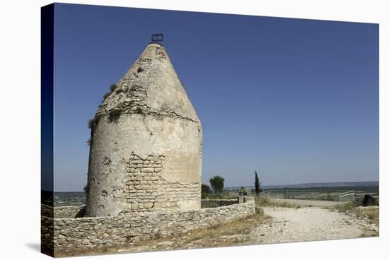 Windmill on the Roc De Gachone-Stuart Forster-Stretched Canvas