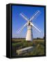 Windmill on Thurne Broad, Norfolk, England-Charles Bowman-Framed Stretched Canvas