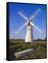 Windmill on Thurne Broad, Norfolk, England-Charles Bowman-Framed Stretched Canvas