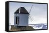 Windmill on Vigur Island, Iceland, Polar Regions-Michael Nolan-Framed Stretched Canvas