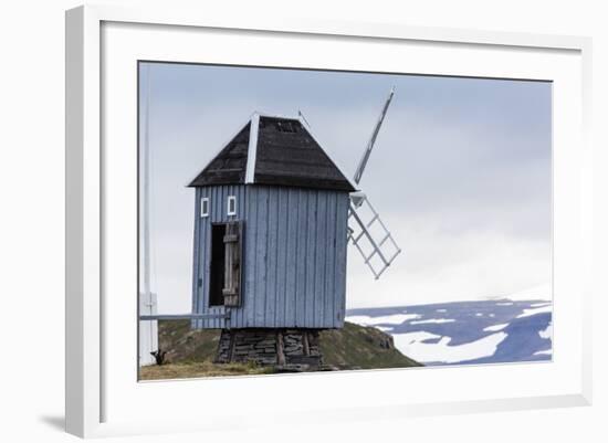 Windmill on Vigur Island, Iceland, Polar Regions-Michael Nolan-Framed Photographic Print