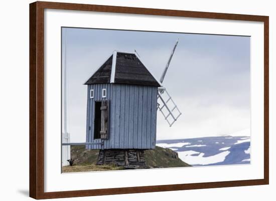 Windmill on Vigur Island, Iceland, Polar Regions-Michael Nolan-Framed Photographic Print