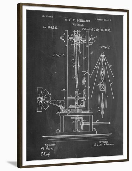 Windmill Patent-null-Framed Premium Giclee Print