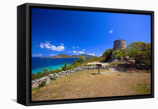 Windmill Ruins Saint John US Virgin Islands-George Oze-Framed Stretched Canvas