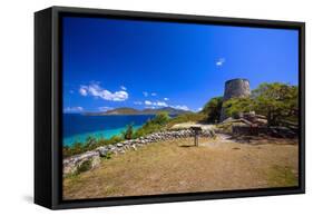 Windmill Ruins Saint John US Virgin Islands-George Oze-Framed Stretched Canvas