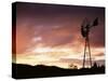 Windmill (Wind Pump) at Sunset, South Australia, Australia, Pacific-Jochen Schlenker-Stretched Canvas