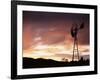 Windmill (Wind Pump) at Sunset, South Australia, Australia, Pacific-Jochen Schlenker-Framed Photographic Print