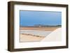 Windmill with pile of salt in the salt flats, Saline Ettore e Infersa, Marsala, Sicily-Paolo Graziosi-Framed Photographic Print