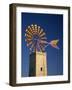 Windmill with Sails in the Colours of the Mallorcan Flag, Mallorca, Balearic Islands, Spain-Tomlinson Ruth-Framed Photographic Print