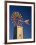 Windmill with Sails in the Colours of the Mallorcan Flag, Mallorca, Balearic Islands, Spain-Tomlinson Ruth-Framed Photographic Print