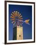 Windmill with Sails in the Colours of the Mallorcan Flag, Mallorca, Balearic Islands, Spain-Tomlinson Ruth-Framed Photographic Print