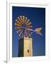 Windmill with Sails in the Colours of the Mallorcan Flag, Mallorca, Balearic Islands, Spain-Tomlinson Ruth-Framed Photographic Print