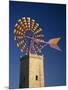 Windmill with Sails in the Colours of the Mallorcan Flag, Mallorca, Balearic Islands, Spain-Tomlinson Ruth-Mounted Photographic Print