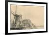 Windmill-Rembrandt van Rijn-Framed Giclee Print