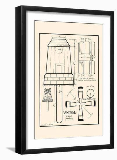 Windmill-Michael C. Dank-Framed Art Print