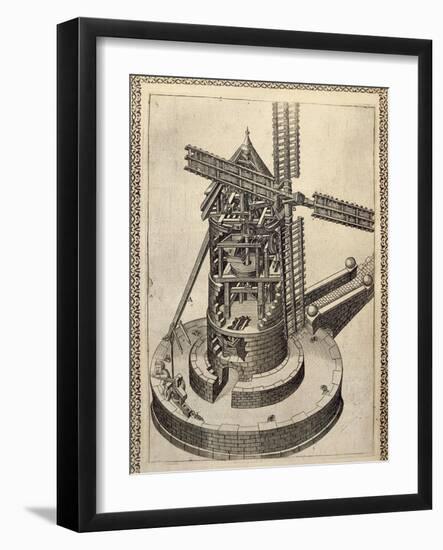 Windmill-Agostino Ramelli-Framed Giclee Print