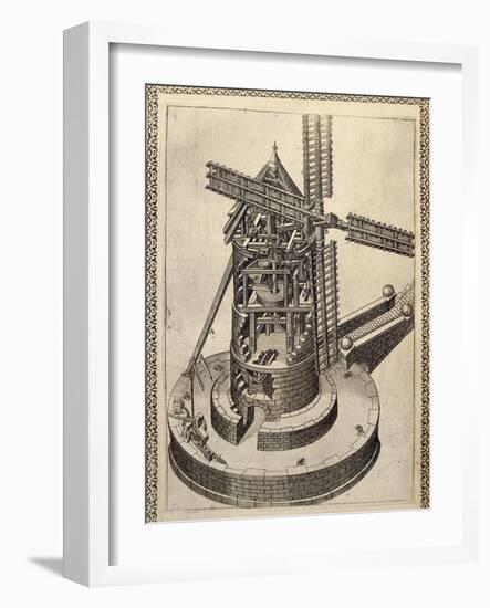 Windmill-Agostino Ramelli-Framed Giclee Print