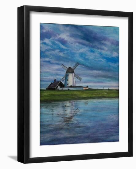 WindmillHolland,  pastel-Margo Starkey-Framed Giclee Print