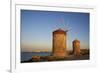 Windmills and Agios Nikolaos, Rhodes City, Rhodes, Dodecanese, Greek Islands, Greece, Europe-Tuul-Framed Photographic Print