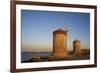 Windmills and Agios Nikolaos, Rhodes City, Rhodes, Dodecanese, Greek Islands, Greece, Europe-Tuul-Framed Photographic Print