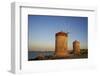 Windmills and Agios Nikolaos, Rhodes City, Rhodes, Dodecanese, Greek Islands, Greece, Europe-Tuul-Framed Photographic Print