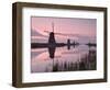 Windmills at Kinderdijk at Dawn, Near Rotterdam, Holland, the Netherlands-Gary Cook-Framed Photographic Print