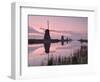 Windmills at Kinderdijk at Dawn, Near Rotterdam, Holland, the Netherlands-Gary Cook-Framed Photographic Print