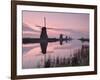 Windmills at Kinderdijk at Dawn, Near Rotterdam, Holland, the Netherlands-Gary Cook-Framed Photographic Print