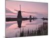 Windmills at Kinderdijk at Dawn, Near Rotterdam, Holland, the Netherlands-Gary Cook-Mounted Photographic Print