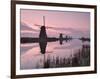 Windmills at Kinderdijk at Dawn, Near Rotterdam, Holland, the Netherlands-Gary Cook-Framed Photographic Print