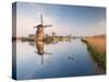Windmills at Kinderdijk, Near Rotterdam, Holland, the Netherlands-Gary Cook-Stretched Canvas