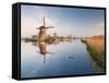 Windmills at Kinderdijk, Near Rotterdam, Holland, the Netherlands-Gary Cook-Framed Stretched Canvas