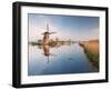 Windmills at Kinderdijk, Near Rotterdam, Holland, the Netherlands-Gary Cook-Framed Photographic Print