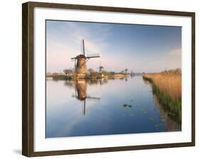 Windmills at Kinderdijk, Near Rotterdam, Holland, the Netherlands-Gary Cook-Framed Photographic Print